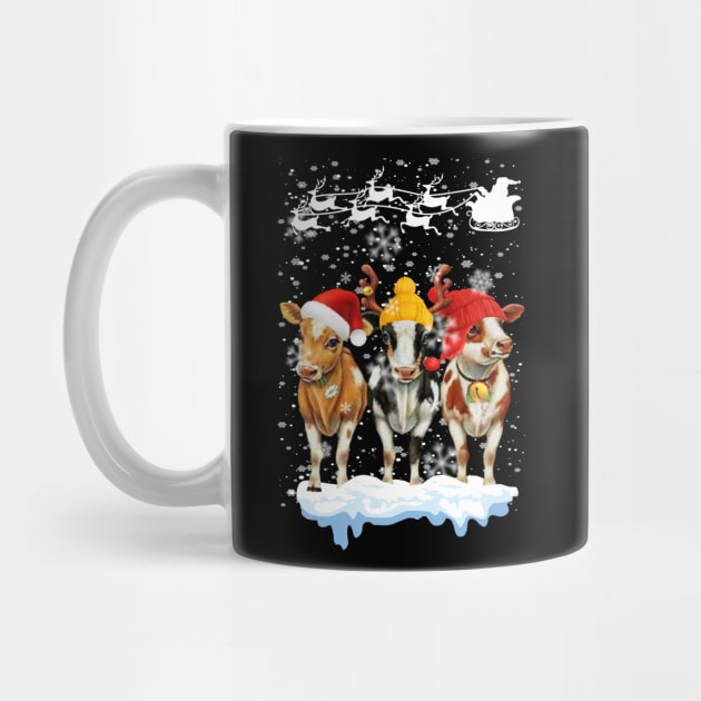 baby cow christmas cute cow by reginaturner